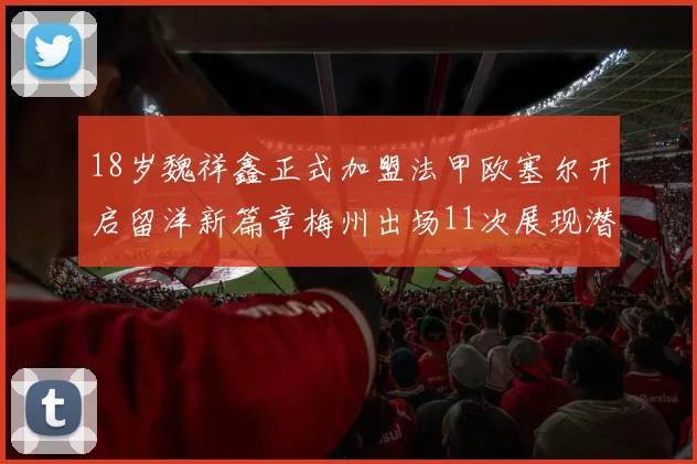 18岁魏祥鑫正式加盟法甲欧塞尔开启留洋新篇章梅州出场11次展现潜力